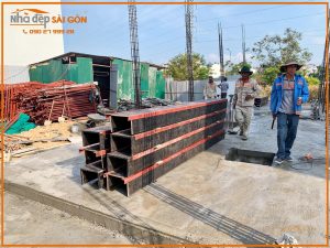 Mrs. Thủy’s House – Các công tác thi công tại tầng trệt