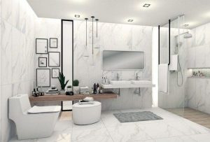 Những mẫu gạch ốp tường nhà tắm, nhà vệ sinh giúp căn phòng sáng đẹp hơn