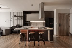 Căn hộ 100 m2 trầm tĩnh cho gia chủ trung niên