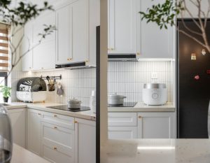 Các gợi ý bố trí bếp luôn gọn gàng
