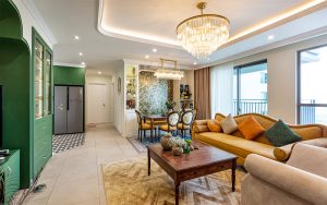 Căn hộ 95 m² với trường phái Đông Dương cách tân