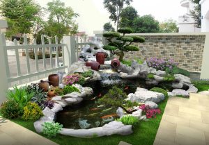 Gợi ý thiết kế hồ cá Koi đẹp, ai nhìn cũng mê
