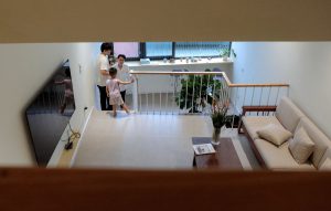 Ngôi nhà 65 m2 thiết kế lệch tầng để tối ưu ánh sáng