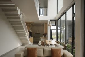 Nhà phố chia dọc khu đất làm vườn trồng cây