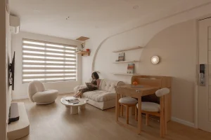 Cải tạo căn hộ 58 m2 thành nơi ở tiện nghi cho vợ chồng trẻ