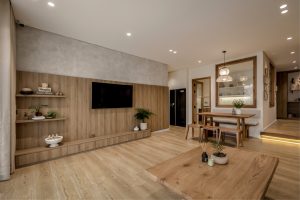 Căn hộ 177m² mang tinh thần Nhật Bản mộc mạc và an yên