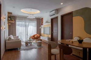 Cải tạo căn hộ 80 m2 theo bảng màu rực rỡ