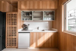 Nhà 70 m2 với mặt tiền lấy cảm hứng từ dải lụa