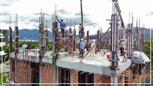 Cập nhật hình ảnh đổ bê tông cột lầu 2 Mr. Thanh’s Villa