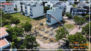 Cập nhật hình ảnh tiến độ đổ bê tông lót móng Mr. Thanh’s Villa