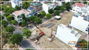 Cập nhật hình ảnh tiến độ thi công ép cọc Mr. Thanh’s Villa