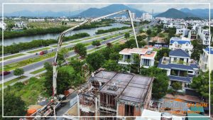 Cập nhật hình ảnh đổ bê tông dầm, sàn lầu 3 Mr. Thanh’s Villa