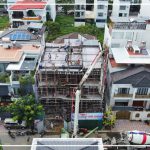 Cập nhật hình ảnh công tác đổ bê tông dầm, sàn lầu 3 Mrs. Hải's Villa
