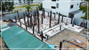 Cập nhật hình ảnh đổ bê tông cột tầng trệt Mr. Thiết’s Villa