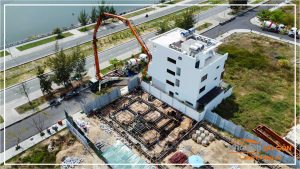 Cập nhật hình ảnh công tác đổ bê tông móng Mr. Thiết’s Villa