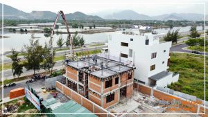 Cập nhật hình ảnh công tác đổ bê tông dầm, sàn lầu 2 Mr. Thiết’s Villa